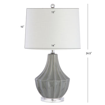 Tate 24.5" Ceramic LED Table Lamp - JONATHAN Y